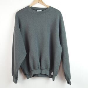 Vintage Discus Athletic XL Crewneck Sweatshirt USA Made Blank Gray 90s Athletic